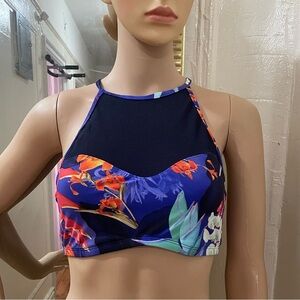 Athleta Navy bikini Top